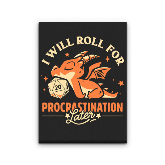 Too Lazy to Roll - Canvas Print