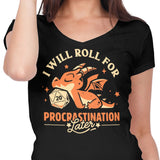 Too Lazy to Roll - Women's V-Neck