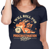 Too Lazy to Roll - Women's V-Neck