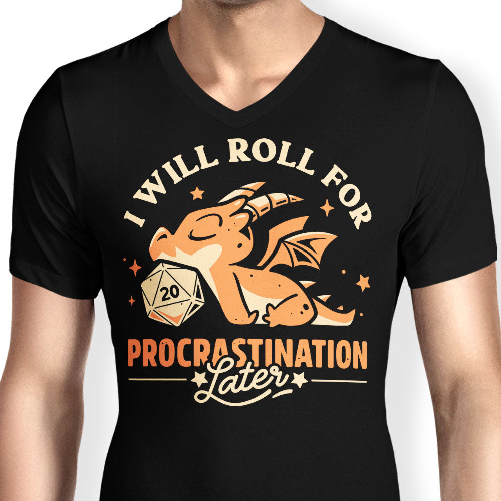 Too Lazy to Roll - Men's V-Neck