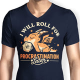 Too Lazy to Roll - Men's V-Neck