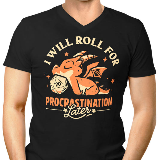 Too Lazy to Roll - Men's V-Neck