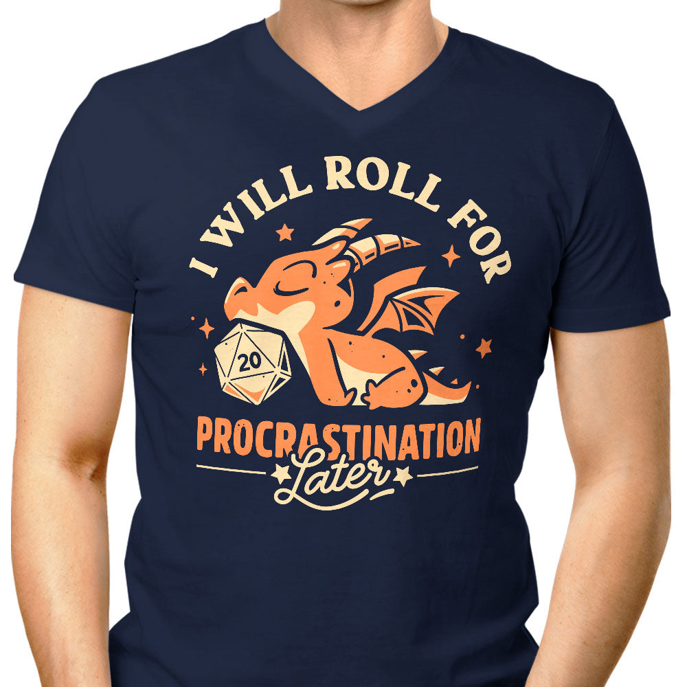 Too Lazy to Roll - Men's V-Neck