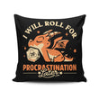 Too Lazy to Roll - Throw Pillow