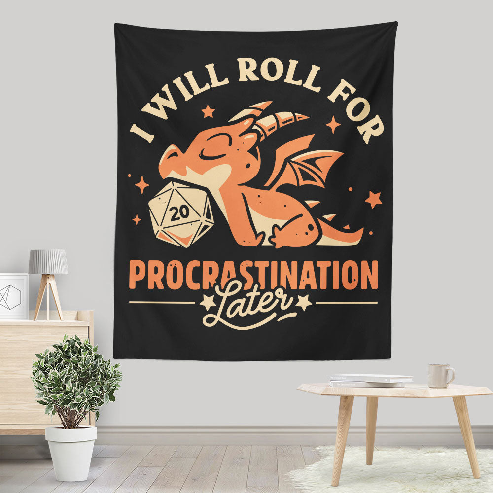 Too Lazy to Roll - Wall Tapestry