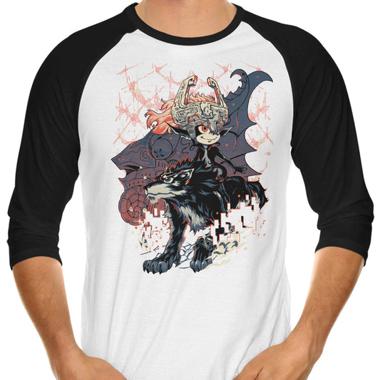 Towards the Light - 3/4 Sleeve Raglan T-Shirt