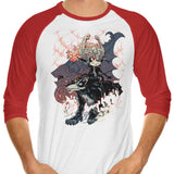 Towards the Light - 3/4 Sleeve Raglan T-Shirt