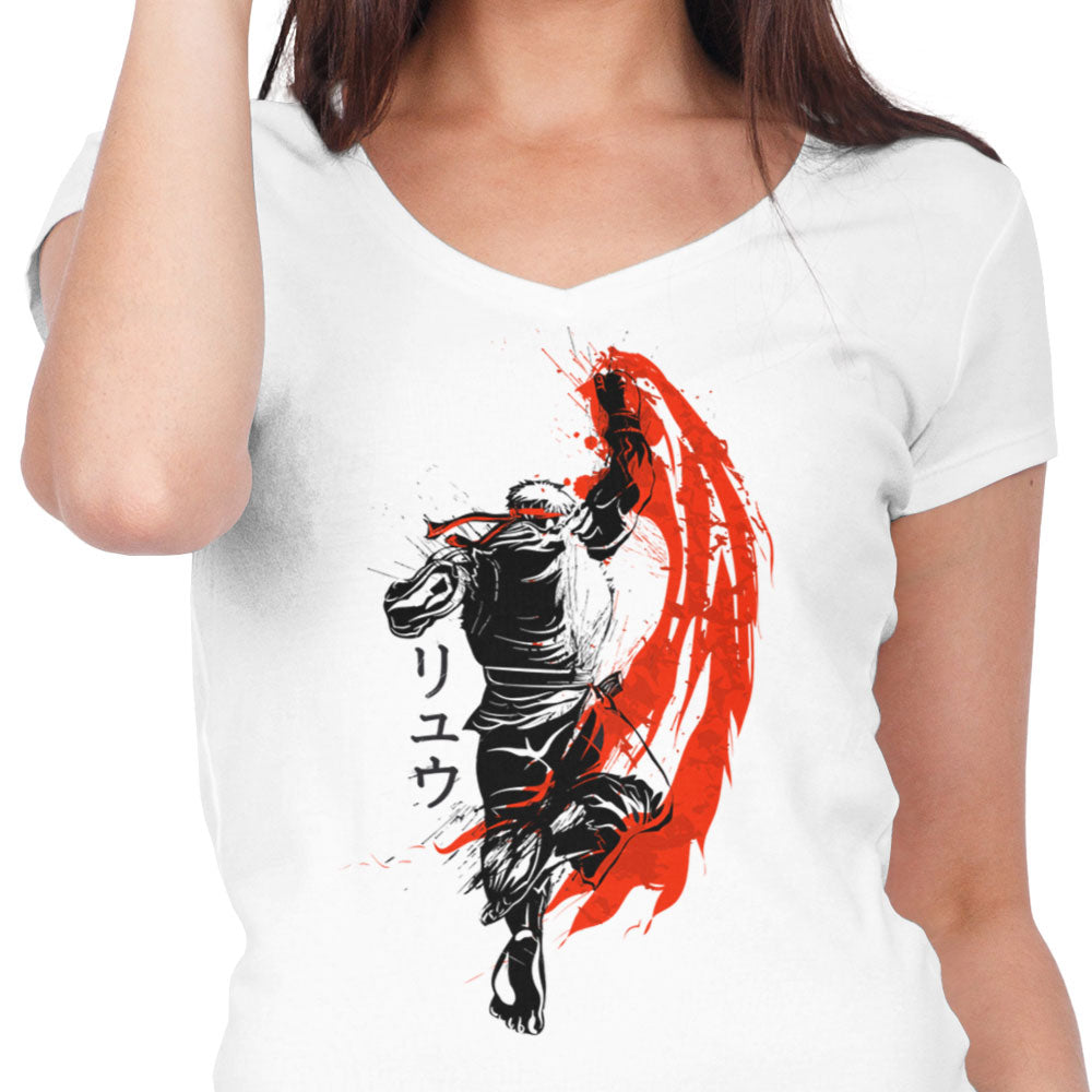 Traditional Fighter - Women's V-Neck