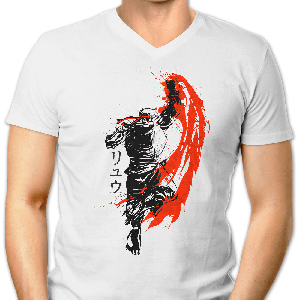 Traditional Fighter - Men's V-Neck