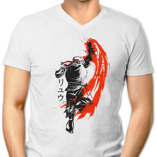 Traditional Fighter - Men's V-Neck
