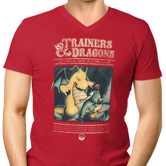 Trainers and Dragons - Men's V-Neck