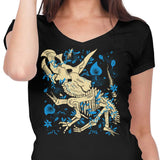 Triceratops Fossils - Women's V-Neck