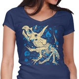 Triceratops Fossils - Women's V-Neck