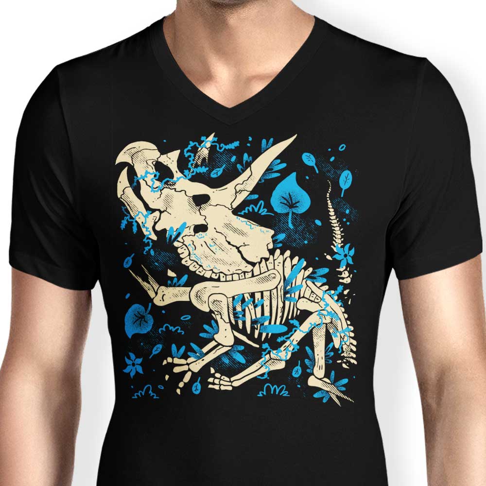 Triceratops Fossils - Men's V-Neck