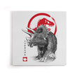 Triceratops Sumi-e - Canvas Print