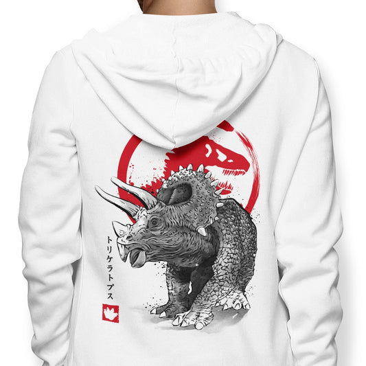Triceratops Sumi-e - Hoodie