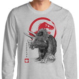 Triceratops Sumi-e - Long Sleeve T-Shirt