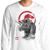 Triceratops Sumi-e - Long Sleeve T-Shirt