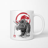 Triceratops Sumi-e - Mug