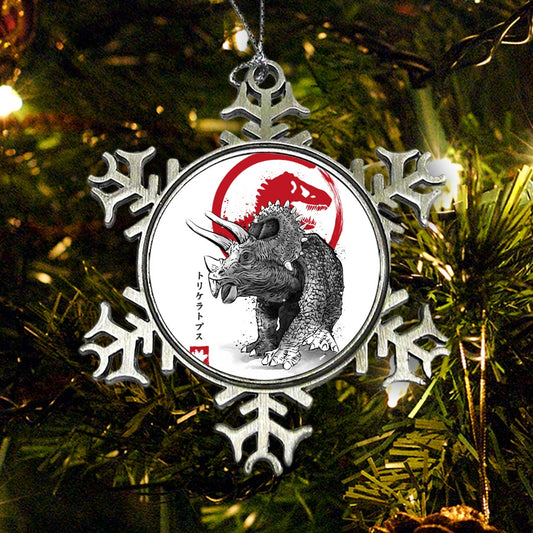 Triceratops Sumi-e - Ornament