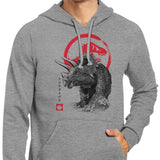 Triceratops Sumi-e - Hoodie
