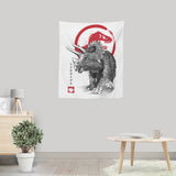 Triceratops Sumi-e - Wall Tapestry