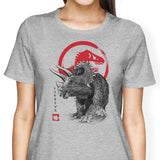 Triceratops Sumi-e - Women's Apparel