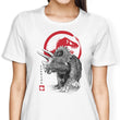 Triceratops Sumi-e - Women's Apparel