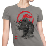 Triceratops Sumi-e - Women's Apparel