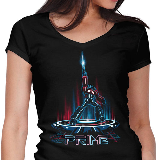Tron Prime - Women's V-Neck
