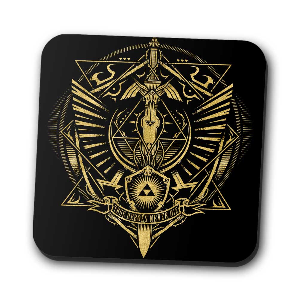 True Heroes Never Die (Gold) - Coasters