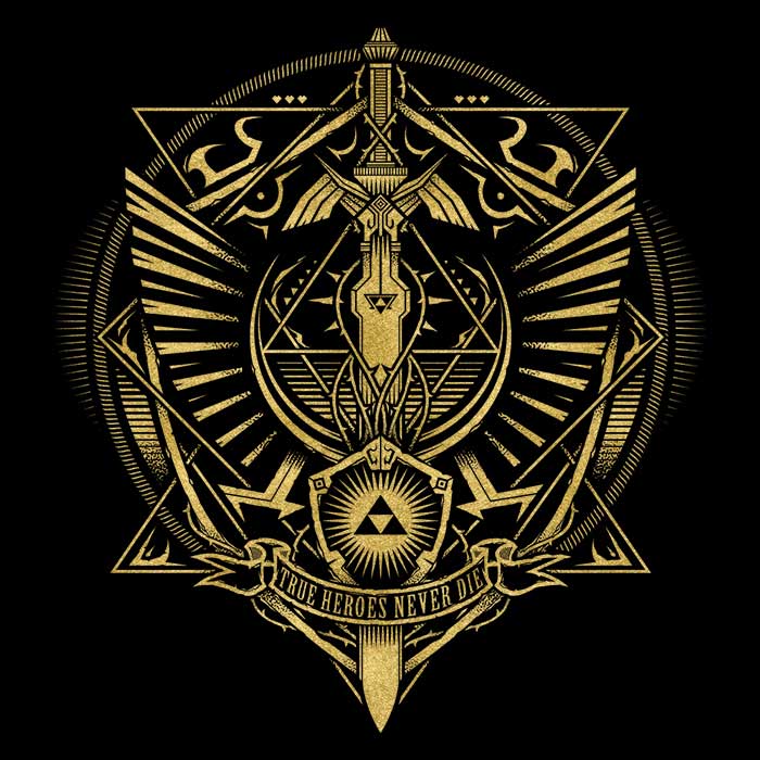 True Heroes Never Die (Gold) - Men's Apparel