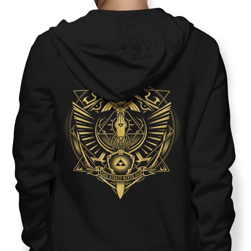 True Heroes Never Die (Gold) - Hoodie