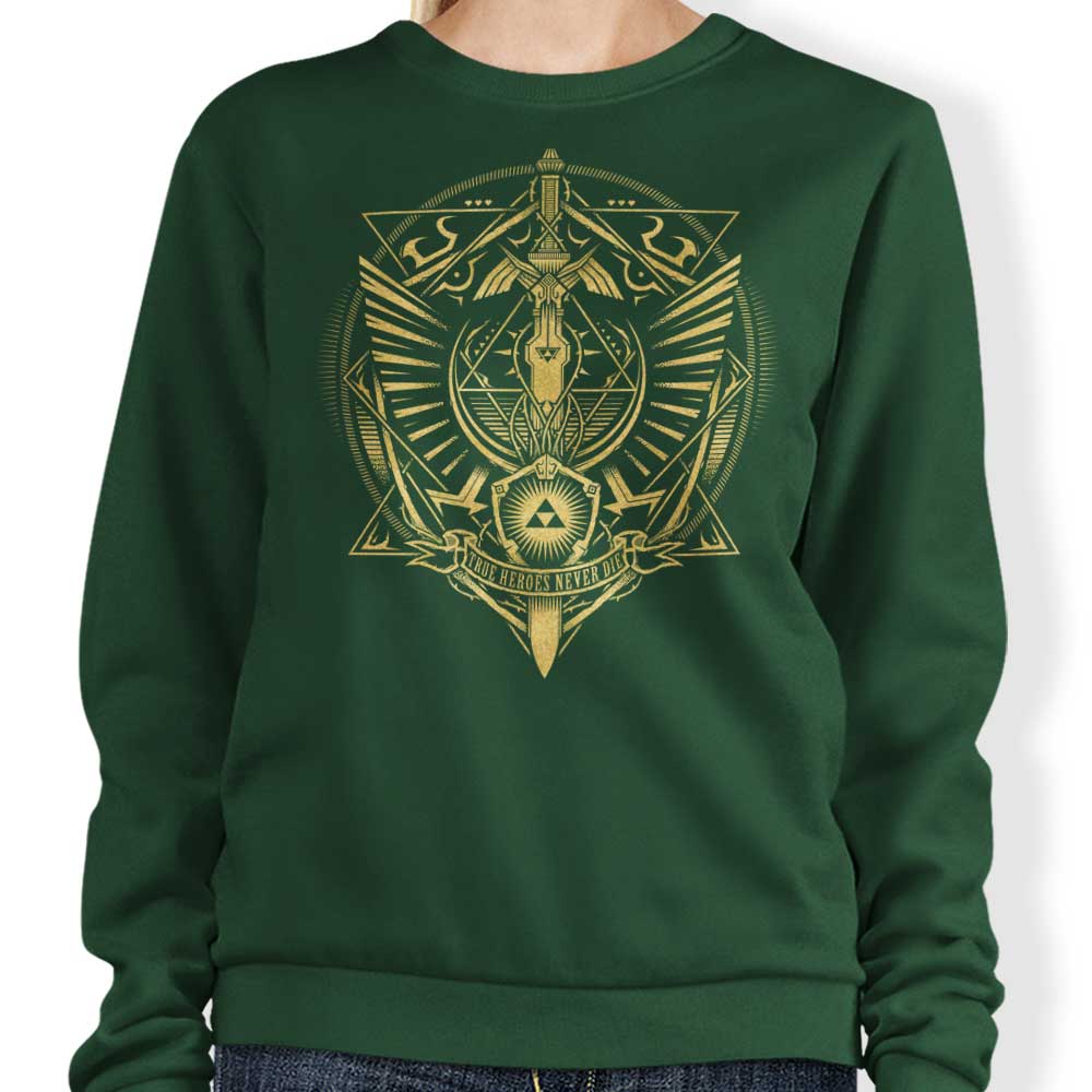 True Heroes Never Die (Gold) - Sweatshirt