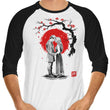 True Love Sumi-e - 3/4 Sleeve Raglan T-Shirt