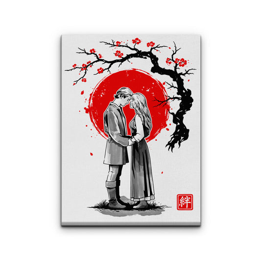 True Love Sumi-e - Canvas Print