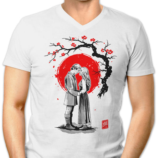True Love Sumi-e - Men's V-Neck