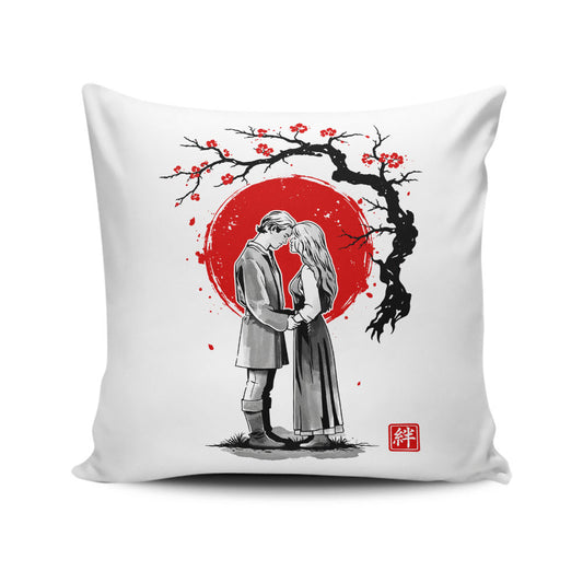 True Love Sumi-e - Throw Pillow