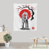 True Love Sumi-e - Wall Tapestry