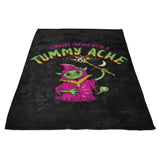 Tummy Ache Sorcerer - Fleece Blanket