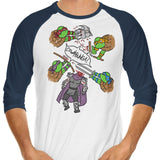 Turtle Pool - 3/4 Sleeve Raglan T-Shirt