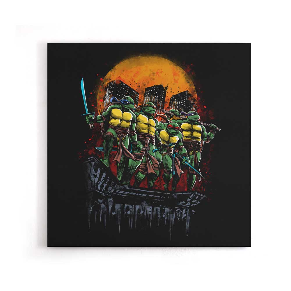 Turtles on the Roof - Canvas Print