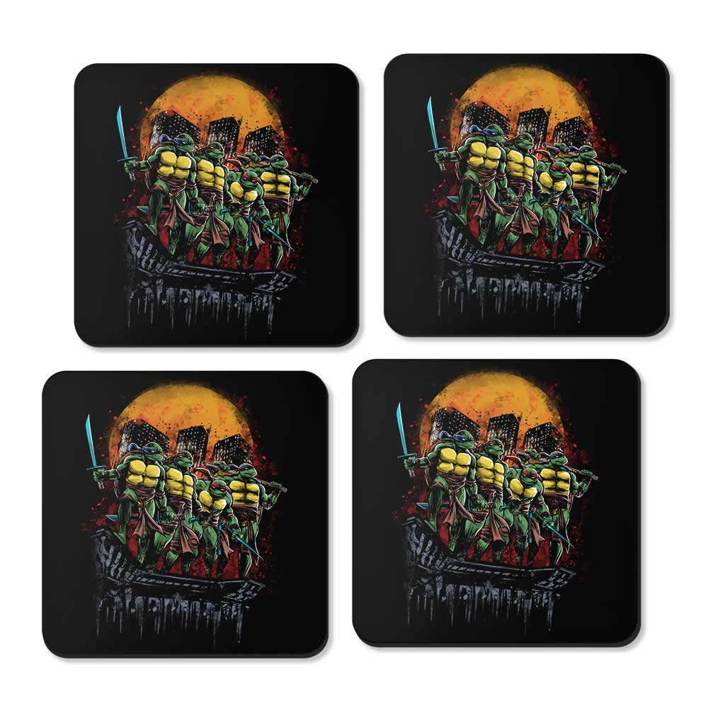 Turtles on the Roof - Coasters