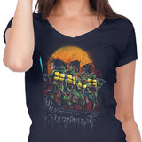 Turtles on the Roof - Women's V-Neck