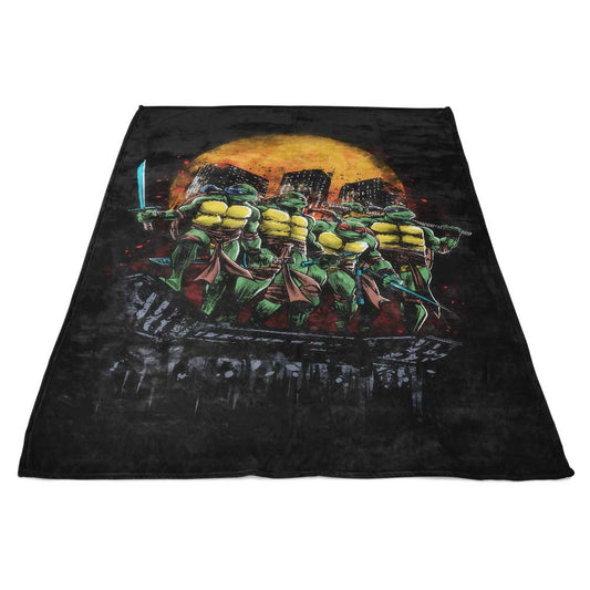 Turtles on the Roof - Fleece Blanket