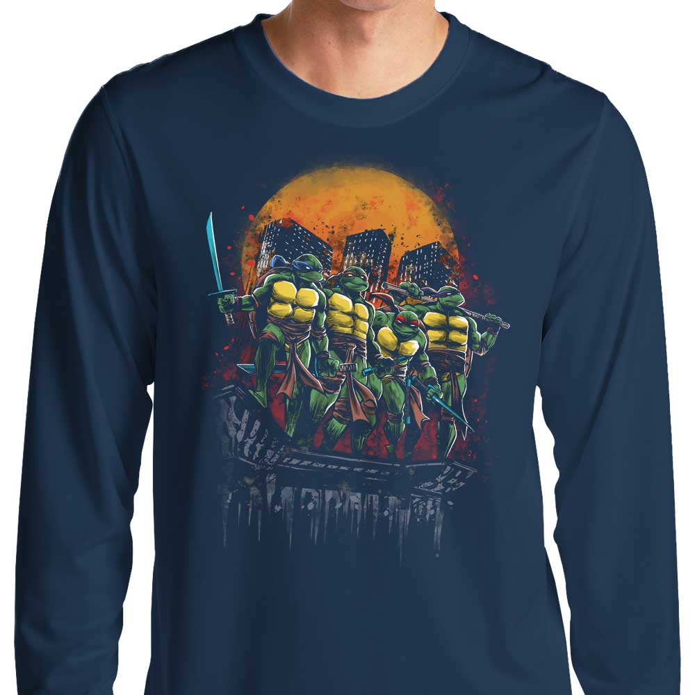 Turtles on the Roof - Long Sleeve T-Shirt