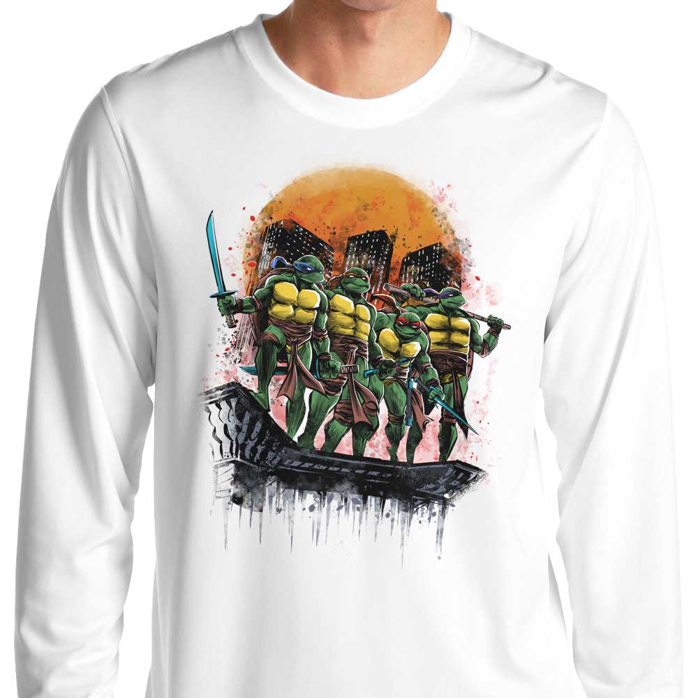 Turtles on the Roof - Long Sleeve T-Shirt