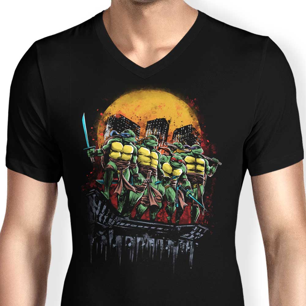 Turtles on the Roof - Men's V-Neck