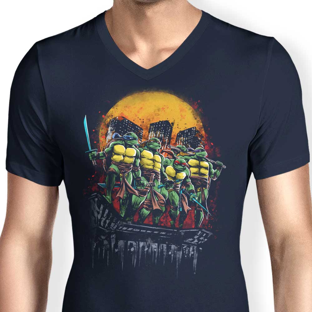 Turtles on the Roof - Men's V-Neck