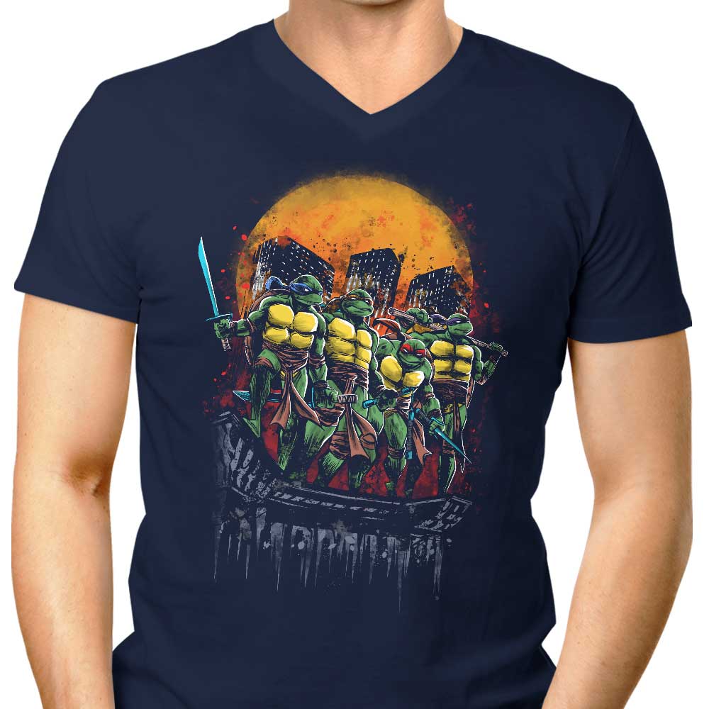 Turtles on the Roof - Men's V-Neck